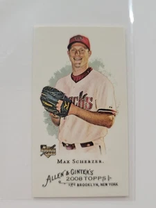 2008 Topps Allen & Ginter Mini #297 - Max Scherzer RC Rookie Card Diamondbacks  - Bild 1 von 2