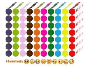 1050 PIEZAS Pegatinas de puntos de colores - Pegatinas circulares de 3/4" - Pegatinas de precio para Gar... - Imagen 1 de 9