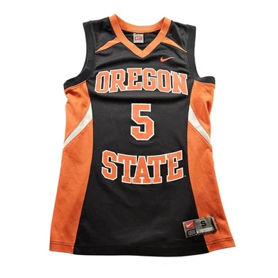 Camiseta deportiva de baloncesto pequeña de la NCAA de Oregon State Beavers para mujer Nike 5 Foto 1 de 4