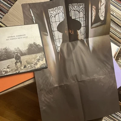 GEORGE HARRISON All Things Must Pass 🍏 3XLP boxset Complete W/Poster! Dirty - Image 1 of 4