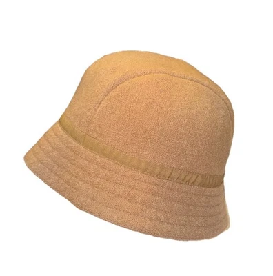 De colección Betmar Nueva York Lana Cloche Cubo Sombrero Colegiala Crema Bronceado Foto 1 de 4