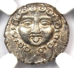 Thrace Apollonia Pontica AR Drachm Silver Thrace Coin 400 BC - NGC Choice XF EF - Picture 1 of 4