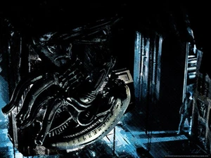 Obra de arte extraterrestre interpretativa en el espacio Nadie puede oírte gritar ciencia ficción arte litográfico - Imagen 1 de 1
