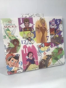 12 Días de Calcetines Disney Clásicos Personaje Calendario de Adviento Calcetín Set de Regalo 4-10 - Imagen 1 de 5