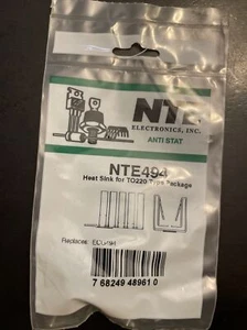 Disipador térmico NTE Electronics NTE494 para dispositivos formato TO-220 - Imagen 1 de 3