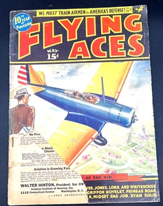 Vintage Flying Aces Magazine May 1938 Vol 29 #2 Pulp Aviation Stories WWII Era - Picture 1 of 10