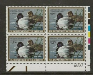 US Scotts RW56 Pl Block Fine/Very Fine MNH Cat. value $85.00 #207 - Picture 1 of 1
