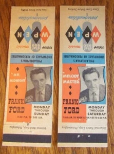 FRANK FORD RADIO STATION WPEN 950 PHILADELPHIA MATCHBOOK MATCHCOVERS -E14 - Imagen 1 de 3