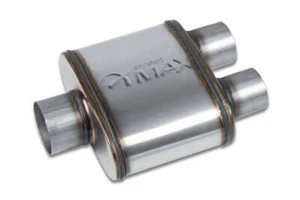 Street Max - SM60152 Shortie Oval Exhaust Muffler 3" Center In / 2.5" Dual Out - Picture 1 of 3
