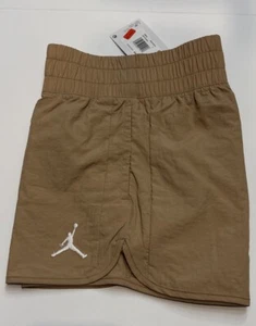 NWT Authentic Air Jordan Girls Brown Basketball Shorts Size Large (12-13 Years) - Picture 1 of 8