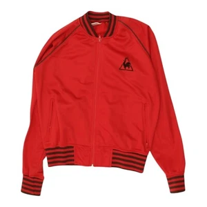 Chaqueta Le Coq Sportif | Prendas exteriores deportivas informales vintage rojas negras con cremallera completa para hombre - Imagen 1 de 5