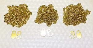 Hermle 451 Brass Grandfather Clock 3 PACK Chain & Ends NEW 241 1151 461 1161 - Picture 1 of 1