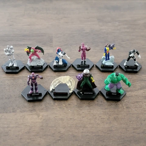 Playmates Toys Marvel Heroes Battle Dice Game Mini Figures - Lot of 10 Cover