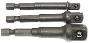 10 x 3 Stck. Power Verlängerung Sechskantschaft Steckschlüssel Adapter Bohrer Bit 1/4" 3/8" 1/2" - Bild 1 von 1
