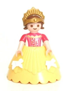 Playmobil Figure Castle Girl Child Princess w/ Hoop Skirt Crown Tiara 4137 - Picture 1 of 2