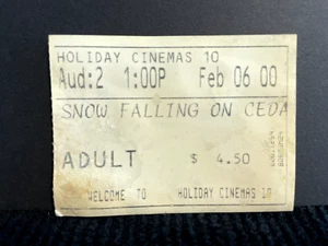 Vintage Movie Tickets Snow Fallen On Movie Stubs Film Memorabilia - Picture 1 of 2