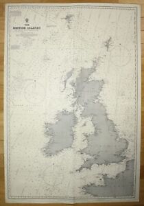 1947 The British Islands Scotland Ireland England France Frankreich Irland map