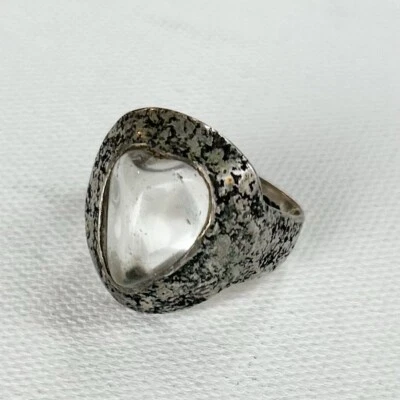 Anillo de plata y cuarzo Lou Zeldis ~ talla 12 Foto 1 de 4