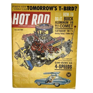 Hot Rod Magazine Original Vintage July 1962 Buick Aluminum V8 T-Bird - Picture 1 of 2