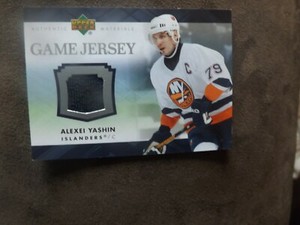 2007-08 Upper Deck Game Jersey Alexei Yashin Game Used Jersey Card 