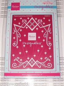 MARIANNE EMBOSSING FOLDER - "DESIGNABLE FRAME" DS0914 FOR CARDS OR SCRAPBOOKING - Imagen 1 de 1