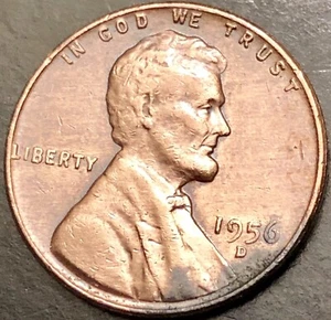 1956 D Lincoln Error Cent RPM-016 FS-502 Stage C Circulated - Picture 1 of 7