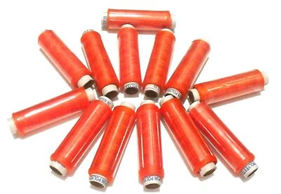 12 peças carretéis de costura fios poliéster Dhaga escolha cor e quantidade - Imagem 1 de 3