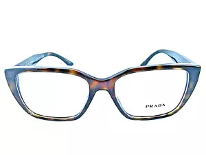 New PRADA VPR 0T8 2AU-1O1 53mm Tortoise Women's Eyeglasses Frame #8 - Picture 1 of 6