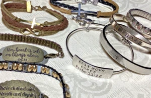 Bracelets (8) VTG and Modern,Inspirational,Silver Bronze,Gold Tone, - Picture 1 of 5