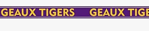 Desden State LSU Beaded Purse Strap Cover
