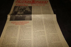 Vintage Super Seed Newspaper Ronald Reagan Nancy Reagan Pro Family Form - Picture 1 of 6