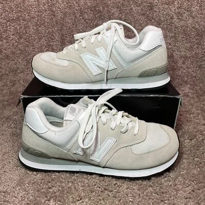 New Balance 574 ML574EGW Hombres Talla 8.5D Zapatos para Correr Gris Nimbus Nube Tenis Foto 1 de 4