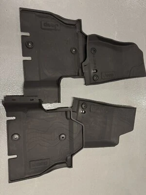 Jeep Wrangler JL Floor Mat 4 Door All Weather 2018-2025 Mopar OEM Gas Only - Image 1 of 3