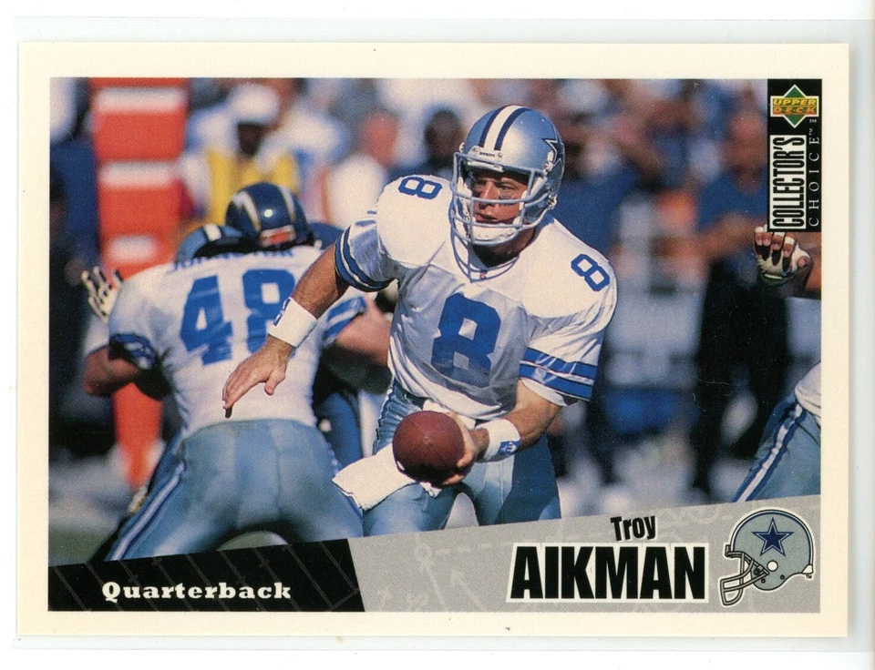 1996 Collector's Choice #295 Troy Aikman (Cowboys) - Image 1 of 1