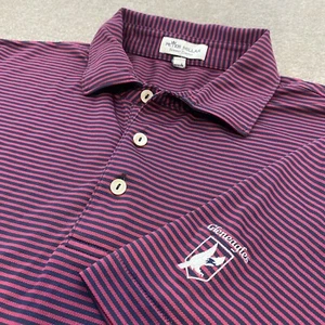 Peter Millar Poloshirt Herren Large gestreift Sommer Komfort Gleneagles Club Logo - Bild 1 von 14
