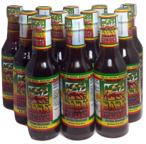 Baba Roots Herbal  Drink 100% all Natural - 5 fl oz (12 PACK )