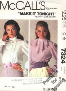 Pattern McCalls Sewing Woman Vintage c1980 Blouse Size 10 NEW OOP - Picture 1 of 1