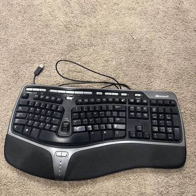 Read Microsoft Natural Ergonomic Keyboard 4000 v1.0 KU-0462 USB Wired - Image 1 of 4