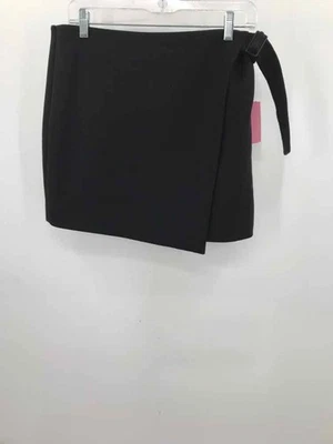 Pre-Owned Kate Spade Saturday Black Size 6 Wool Wrap Mini Skirt - Image 1 of 3