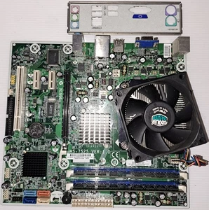 Scheda Madre HP 517069-001 MSI MS-7525 con CPU Intel Dual Core 775 e Ram - Foto 1 di 2