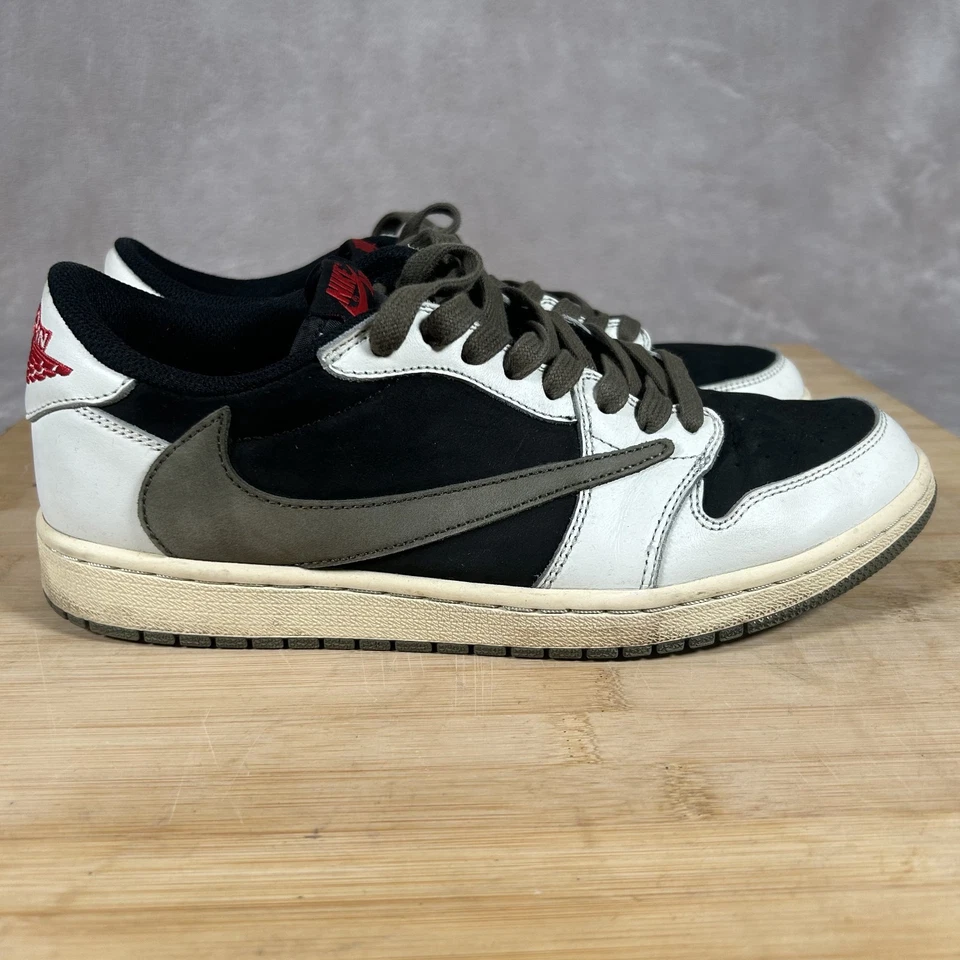 Travis Scott x Nike Air Jordan 1 Retro Low OG SP 'Reverse Mocha' Mens 10 DZ4137 - Image 1 of 4