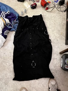 Vintage Bondage Rock y2k Metall O Ringe Industrial Goth Punk Rave Macgirl - Bild 1 von 4