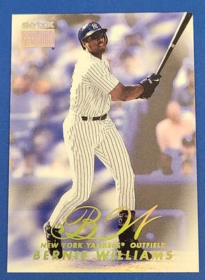 1999 SkyBox Premium   #95 Bernie Williams  New York Yankees Baseball Card E2 - Image 1 of 2