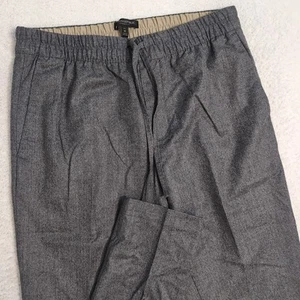 NUEVO Pantalones Banana Republic Hombres MT Gris Lana Vitale Barberis Canonico Franela 120s - Imagen 1 de 10