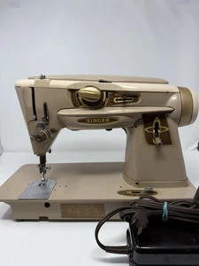 Singer Model 500A Slant-O-Matic Rocketeer Sewing Machine -Tested - 1961 Vintage - Picture 1 of 17