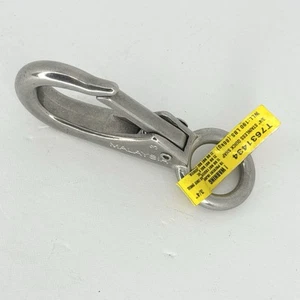 Stainless Steel 3-29/32" Long Rigid Round 9/16" Eye Quick Snap T7631434 1pc - Picture 1 of 6