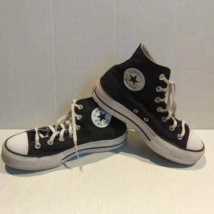 Converse Chuck Taylor All Star Lift Womens 8 Shoes Black Platform Sneaker - Picture 1 of 7