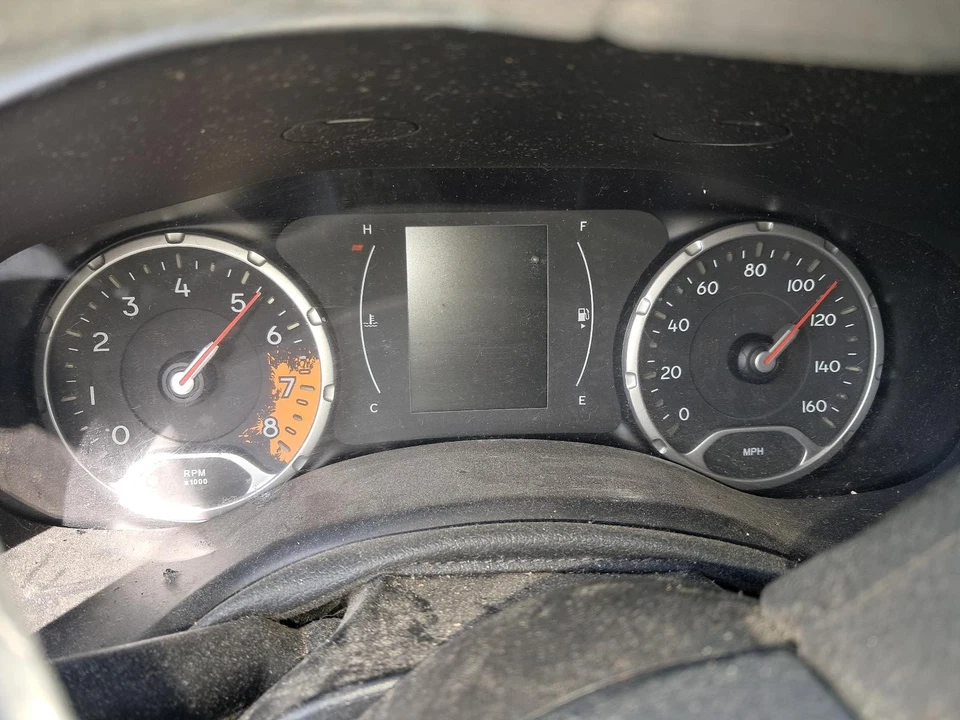 Jeep Renegade 2016 velocímetro calibre OEM naranja 160 MPH 90 k millas Foto 1 de 4