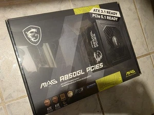 MSI - MAG A850GL PCIE5 850W ATX 3.1 &PCIe 5.1 Ready Full Modular 80 Plus Gold... - Picture 1 of 4