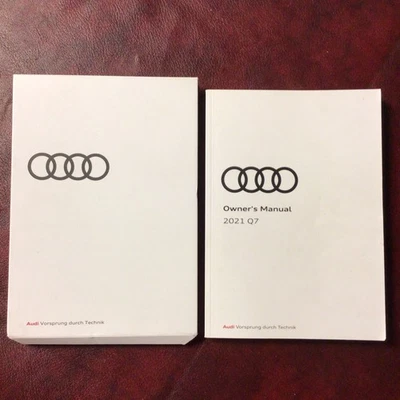 2021 AUDI Q7 & SQ7 OWNERS MANUAL BOOK GUIDE CASE ALL MODELS - Imagem 1 de 4